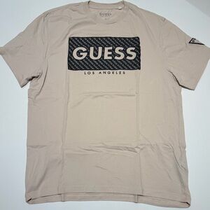 GUESS Men’s T-shirt in Beige